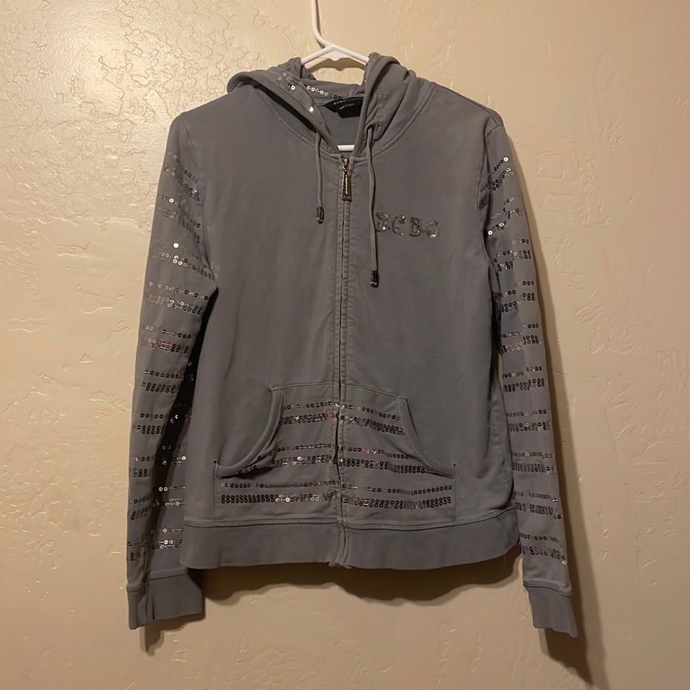 Hooded and sequence Bebe sweatshirt jacket full zip - Large